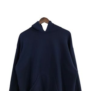 Vintage 80s Soffe Blank Essential Navy Hoodie